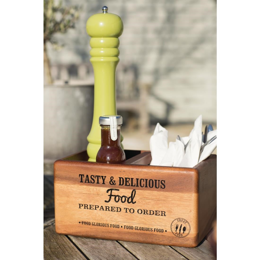 T&G Food Glorious Food Table Tidy with Chalkboard CL179