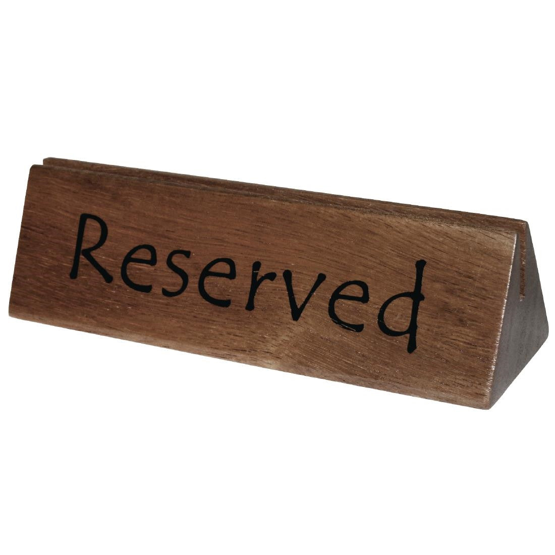 Olympia Acacia Menu Holder and Reserved Sign (Pack of 10) CL381