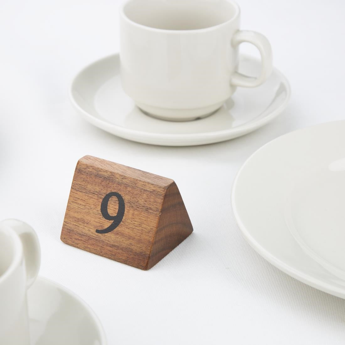 Olympia Acacia Table Number Signs Numbers 1-10 CL392
