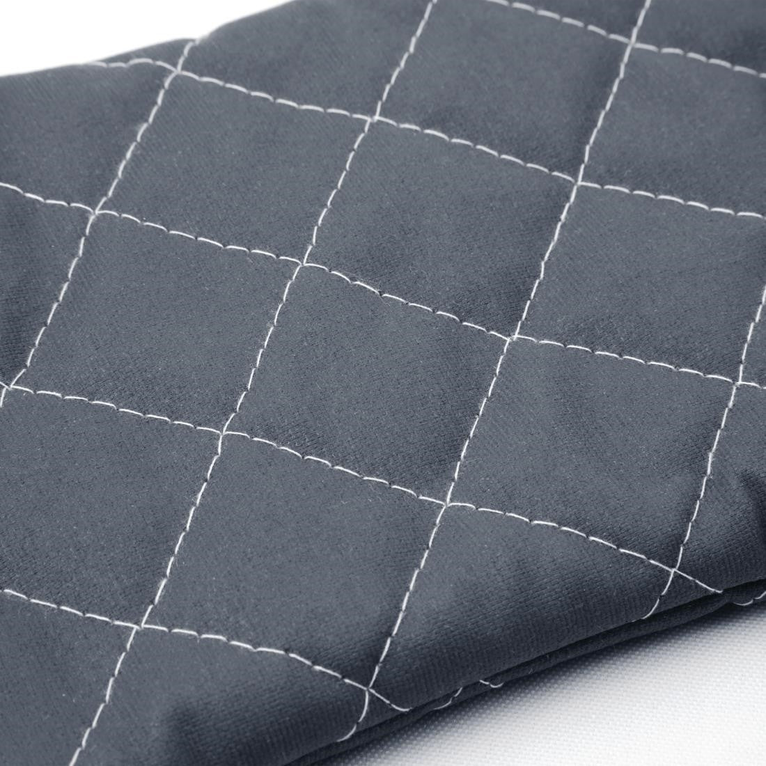Close up shot of Vogue Flame Retardant Charcoal Oven Mitt 17".