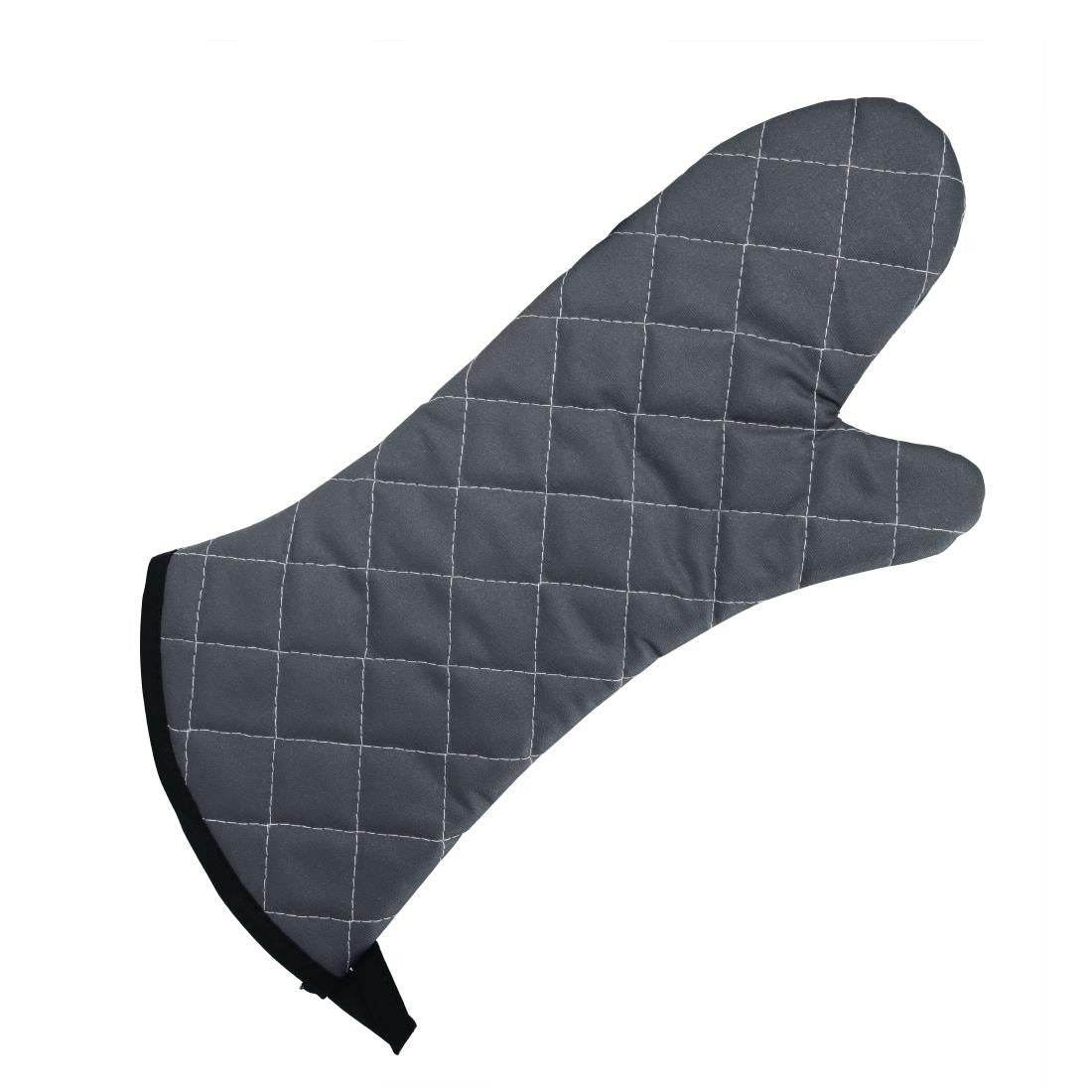 Full shot of Vogue Flame Retardant Charcoal Oven Mitt 17".