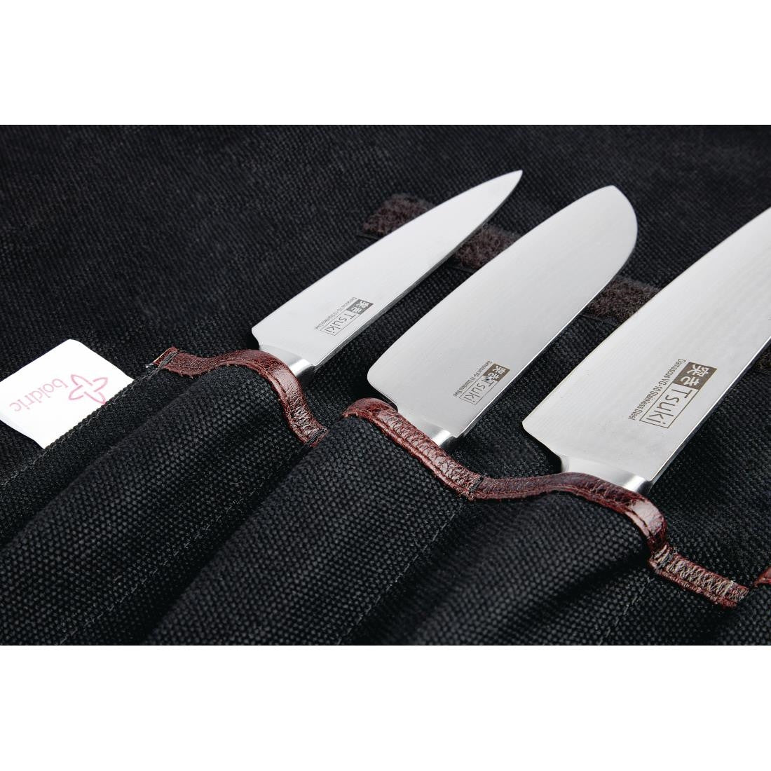 Boldric Canvas Knife Bag Black 6 Slots CM554