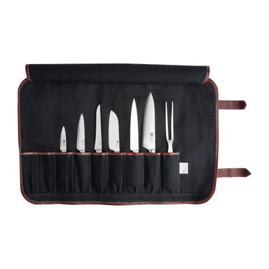 Boldric Canvas Knife Bag Black 9 Slots CM555