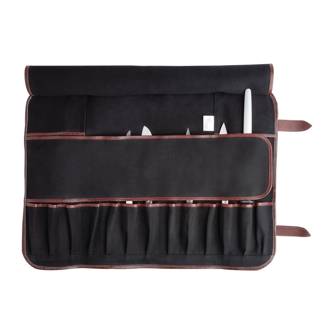 Boldric Canvas Knife Bag Black 17 Slots CM557