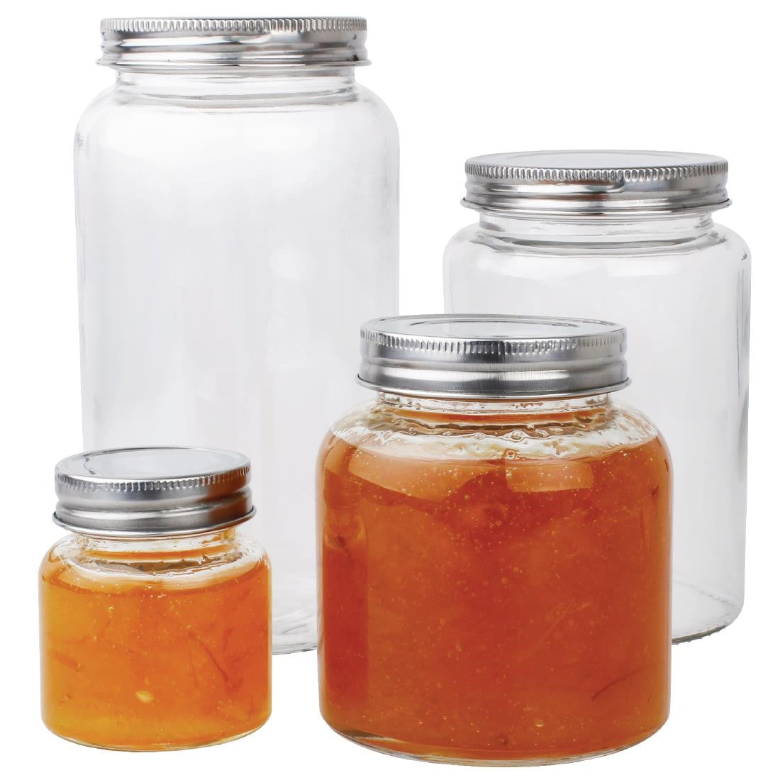 Vogue Glass Screw Top Preserving Jar 550ml (Pack of 6) CP083