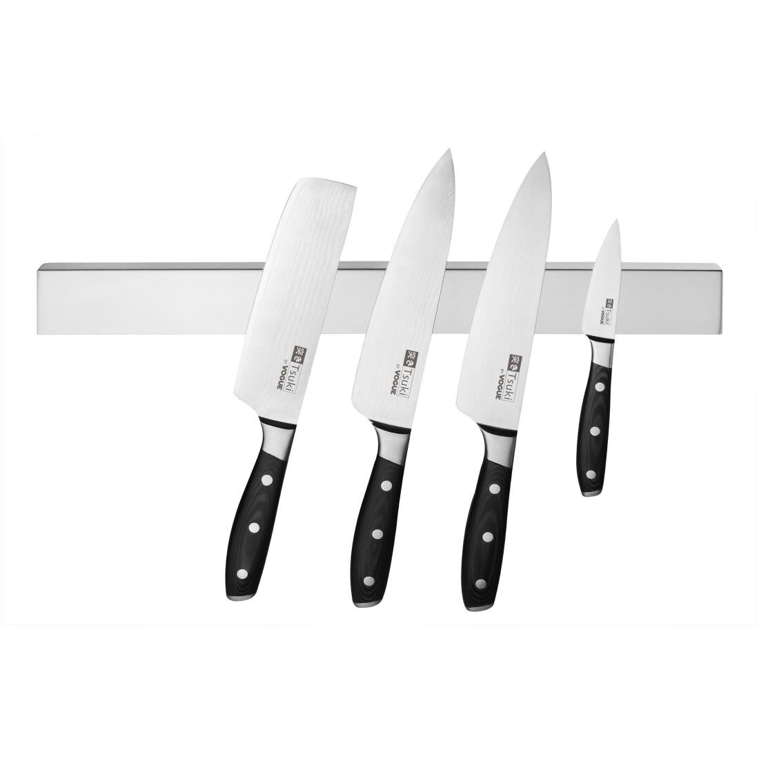 Vogue Stainless Steel Magnetic Knife Rack 450mm CP118