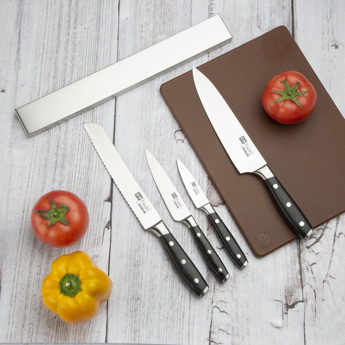 Vogue Stainless Steel Magnetic Knife Rack 450mm CP118