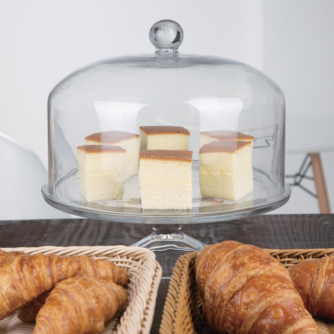 Olympia Glass Cake Stand Dome CS014