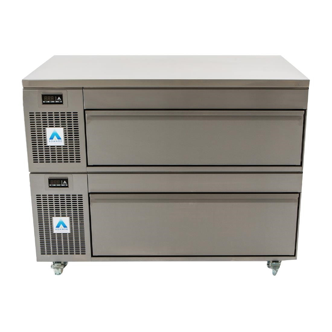 Adande Counter Fridge Freezer Double Drawer SVS2/CT CU162