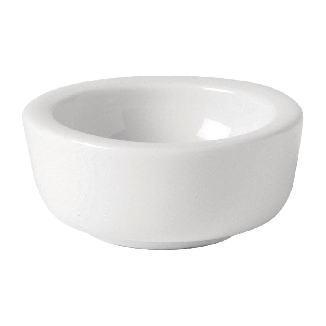 Utopia Titan Butter Dishes White 65mm 6 Pack CW265