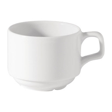 Utopia Titan Stacking Cups White 200ml 36 Pack CW285