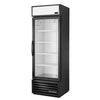 True 1 Glass Door 538L Upright Display Fridge Black GDM-19T-HC-TSL01 CW386