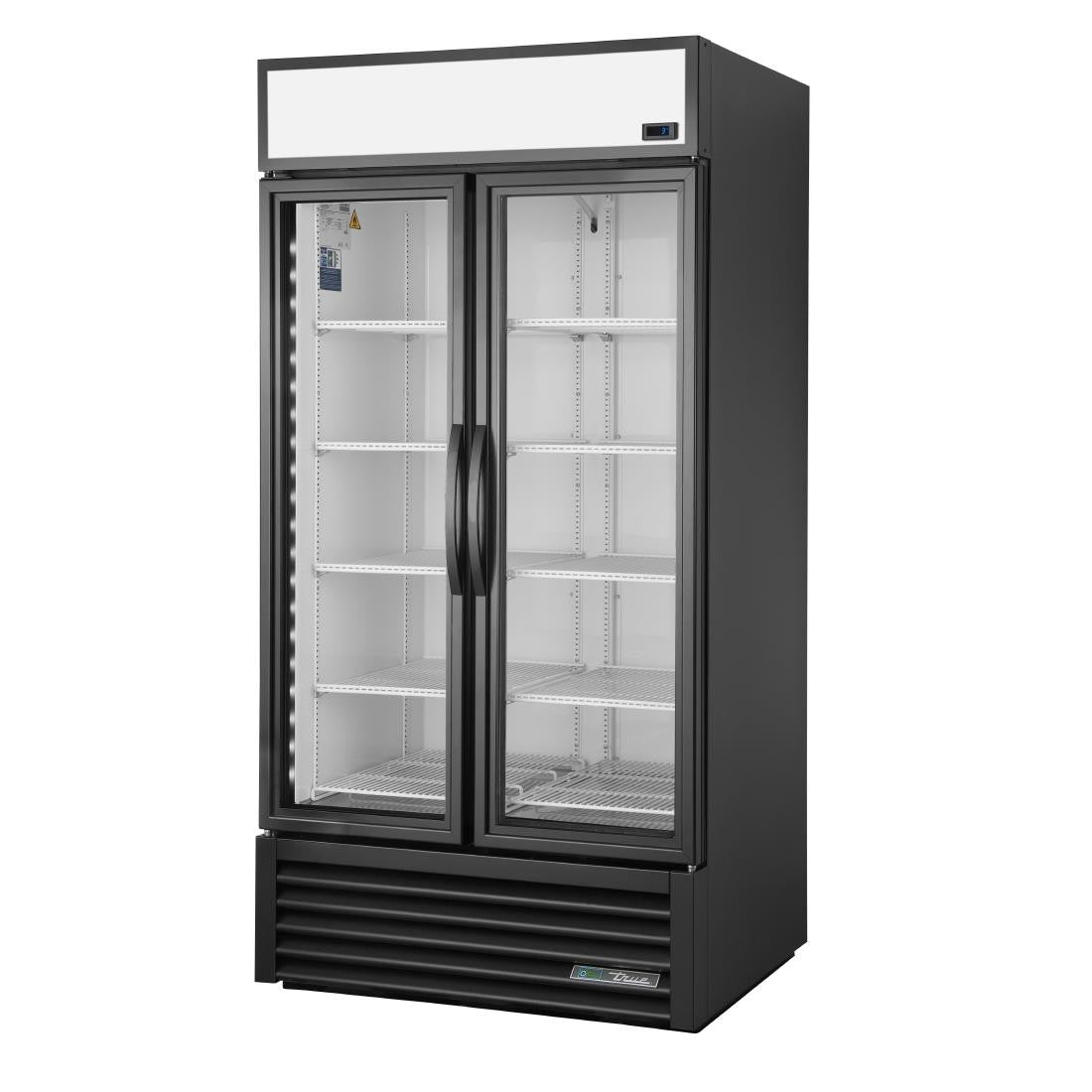 True 2 Glass Door 991L Upright Display Fridge Black GDM-35-HC-TSL01 CW387