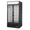 True 2 Glass Door 991L Upright Display Fridge Black GDM-35-HC-TSL01 CW387