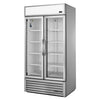 True 2 Glass Door 991L Upright Display Fridge Aluminium GDM-35HC-TSL01 CW389