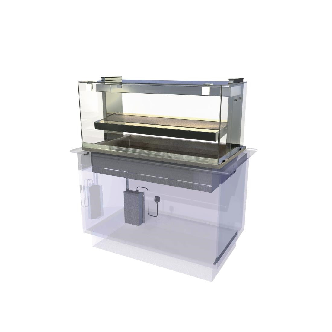 Kubus Drop In Heated Serve Over Counter KHDL4 CW638