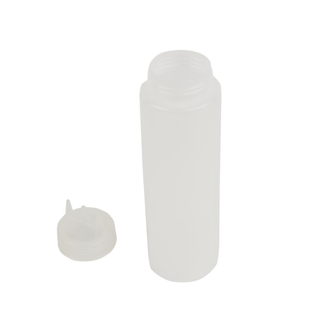 Vogue Clear 3 Nozzle Squeeze Bottle 24oz CW725
