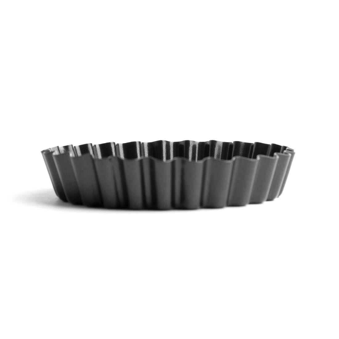 Vogue Non-Stick Mini Quiche Tin With Removable Base 100mm (Pack of 3) CW991