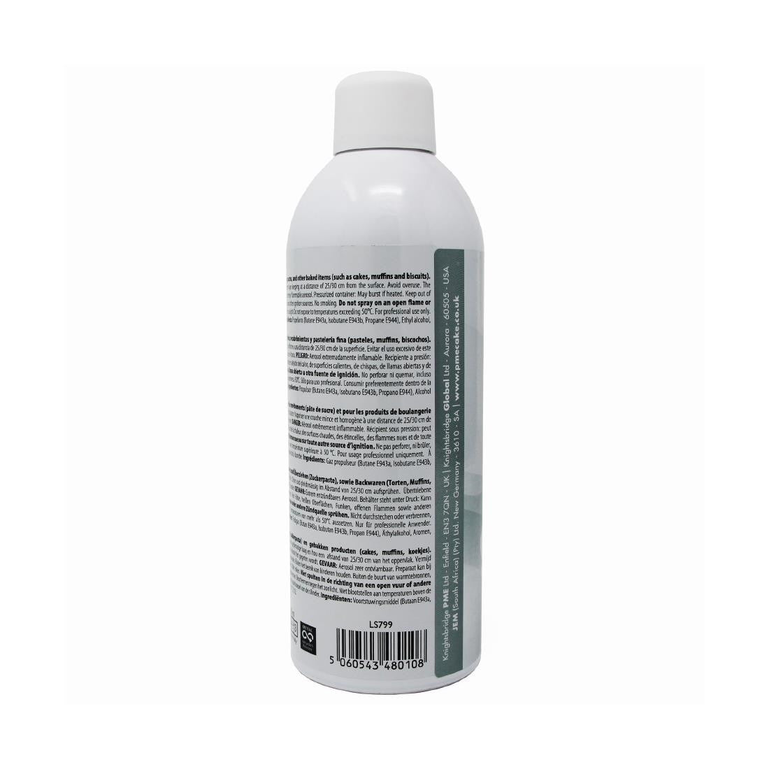 PME Edible Lustre Spray Silver 400ml CX147