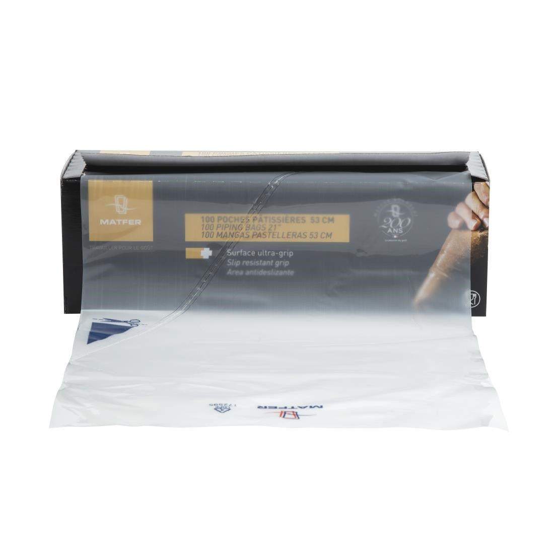 Matfer Bourgeat Disposable Piping Bags Clear (Roll of 100x530mm) CX523