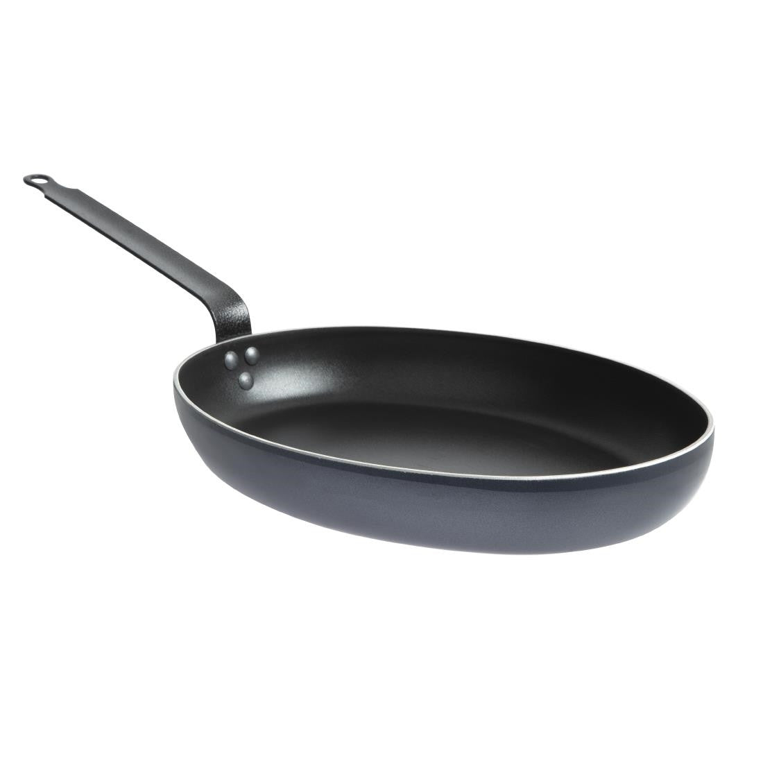 Matfer Bourgeat Classe Chef Non-Stick Aluminium Oval Fish Frying Pan 360mm CX535
