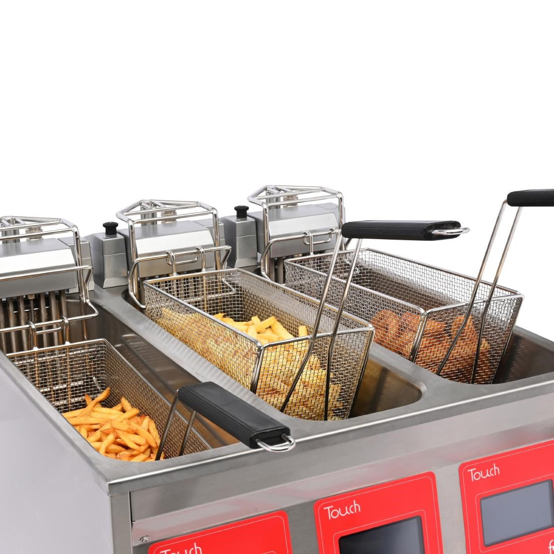 FriFri Touch 633 Electric Free Standing Triple Tank Filtration Fryer TL633M31G0 CX899