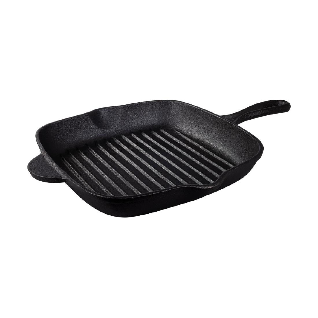 Tramontina Pre-Seasoned Cast Iron Square Griddle Pan 270mm 2.2Ltr CZ011