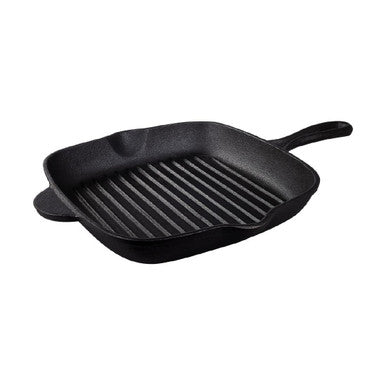 Tramontina Pre-Seasoned Cast Iron Square Griddle Pan 270mm 2.2Ltr CZ011