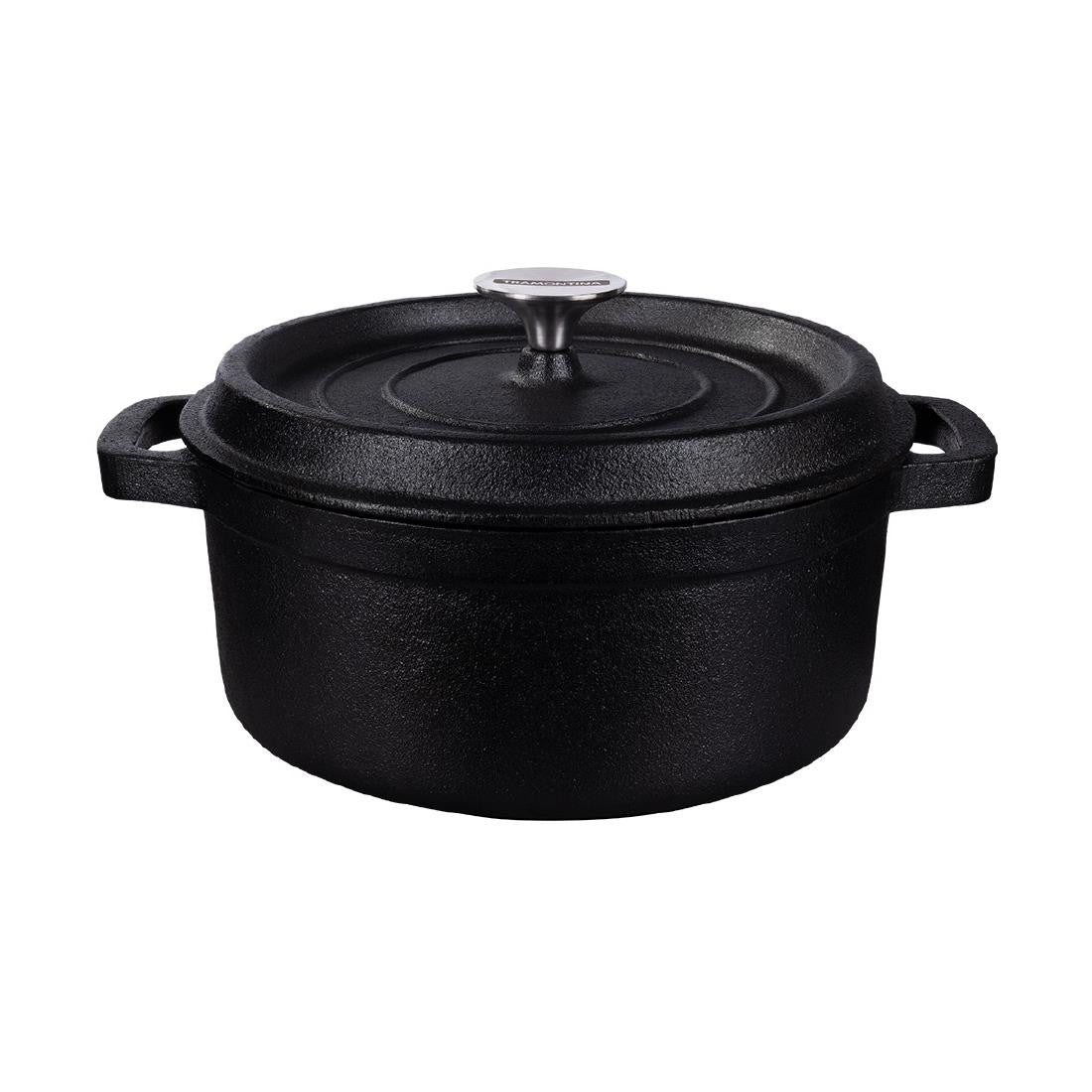 Tramontina Pre-Seasoned Cast Iron Casserole Pan 240mm 3.75Ltr CZ013
