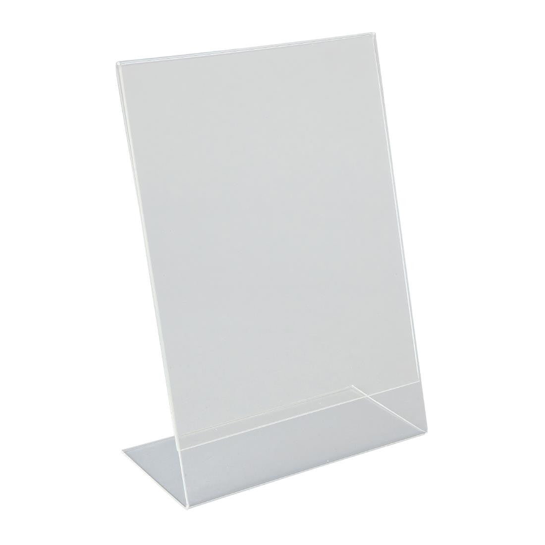 Beaumont Perspex Menu Holder Angled A5 CZ421