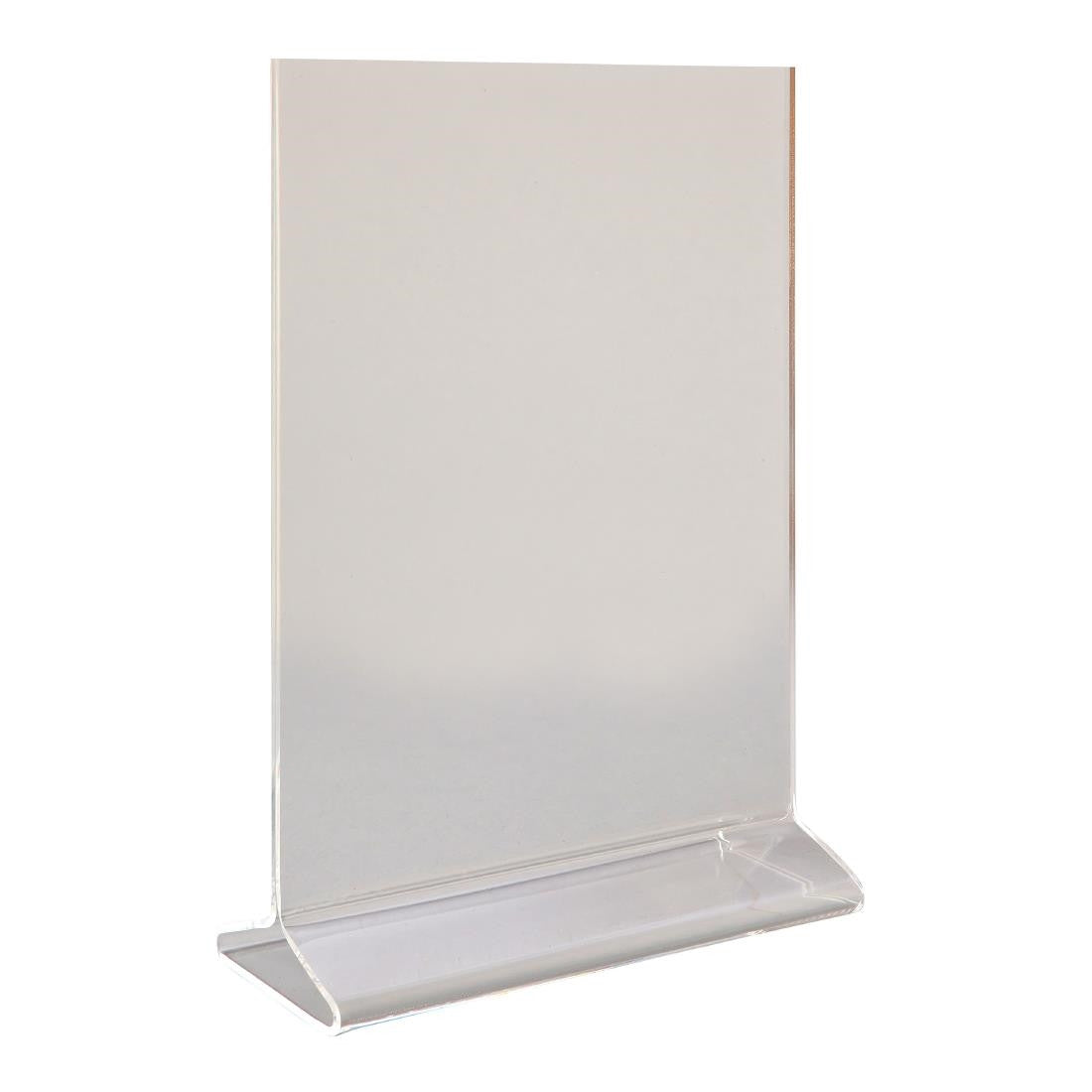Beaumont Perspex Menu Holder Vertical A5 CZ422