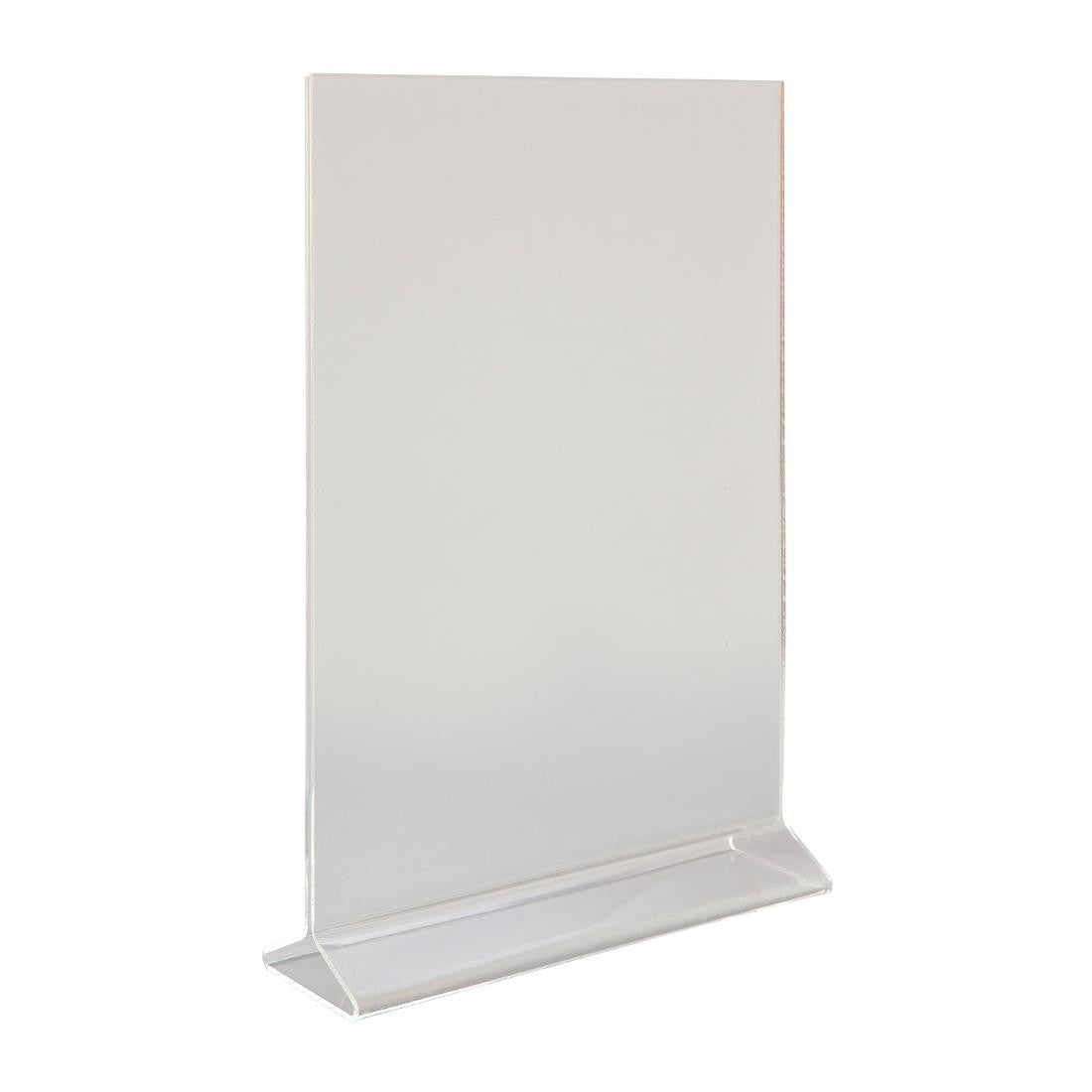 Beaumont Perspex Menu Holder Vertical A4 CZ424
