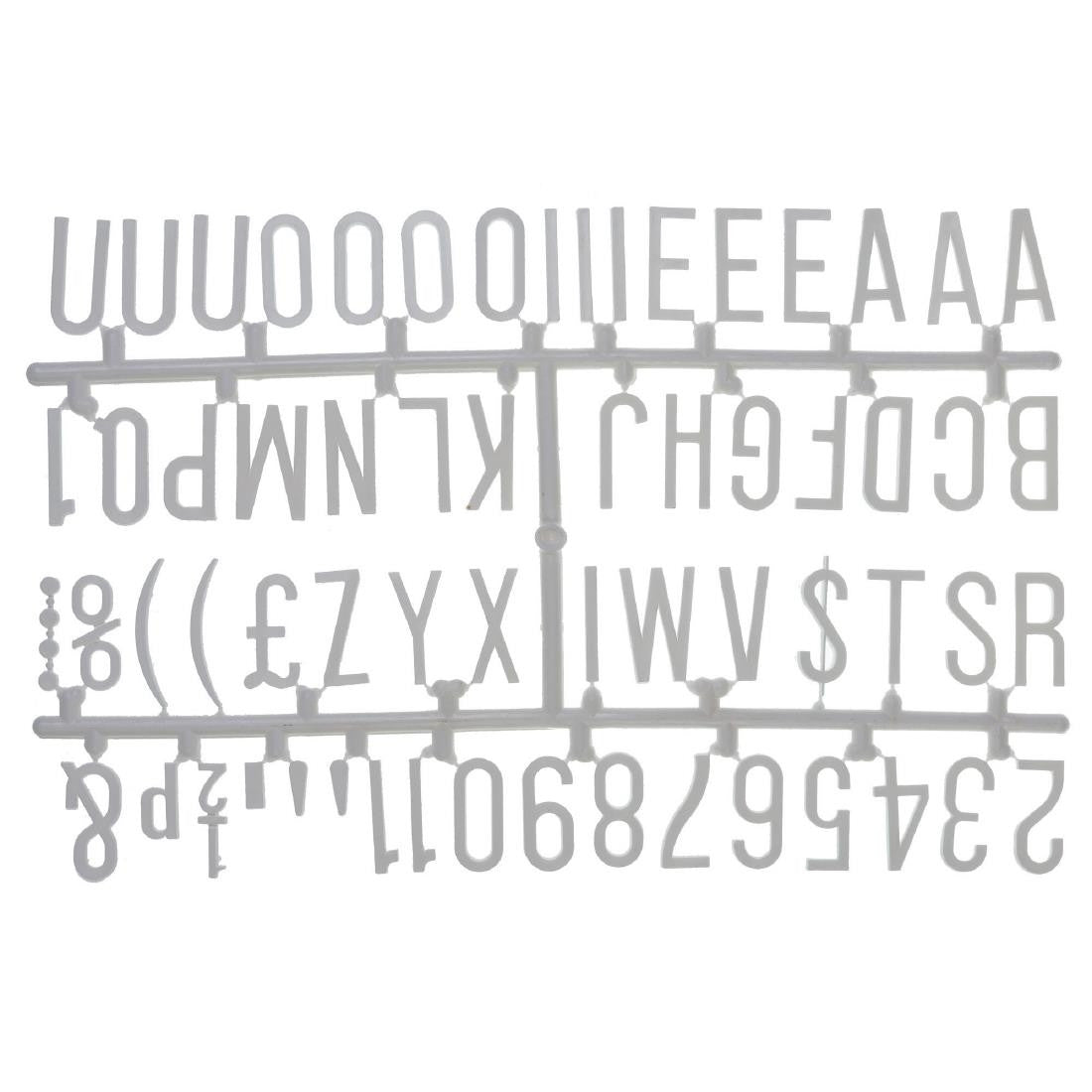 Beaumont 31mm Letter Set (390 characters)  White CZ613