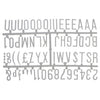 Beaumont 31mm Letter Set (390 characters)  White CZ613