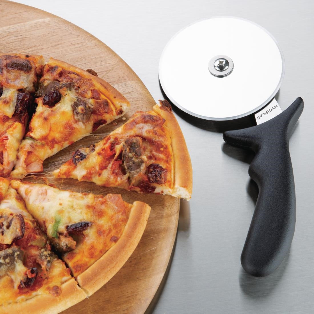 Hygiplas Pizza Wheel Black 4" D396