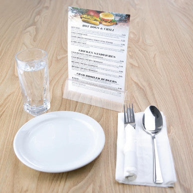 Wide Base Acrylic Menu Holder D790