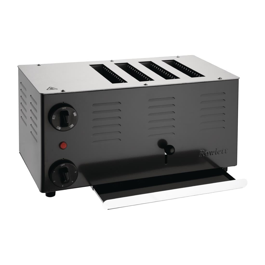 Rowlett Regent 4 Slot Toaster Jet Black with 2x Additional Elements CH173