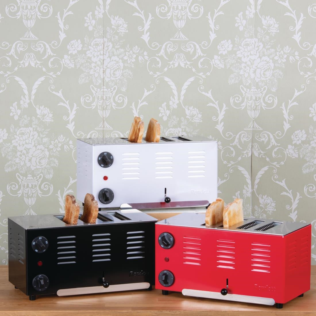 Rowlett Regent 4 Slot Toaster Jet Black with 2x Additional Elements CH173