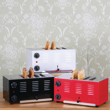 Rowlett Regent 4 Slot Toaster Jet Black with 2x Additional Elements CH173