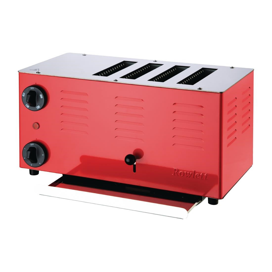 Rowlett Regent 4 Slot Toaster Traffic Red with 2x Additional Elements CH175