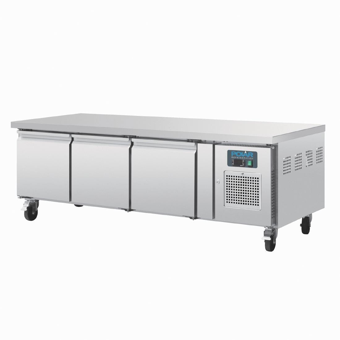 Polar U-Series Triple Door Chef Base Counter Fridge DA463