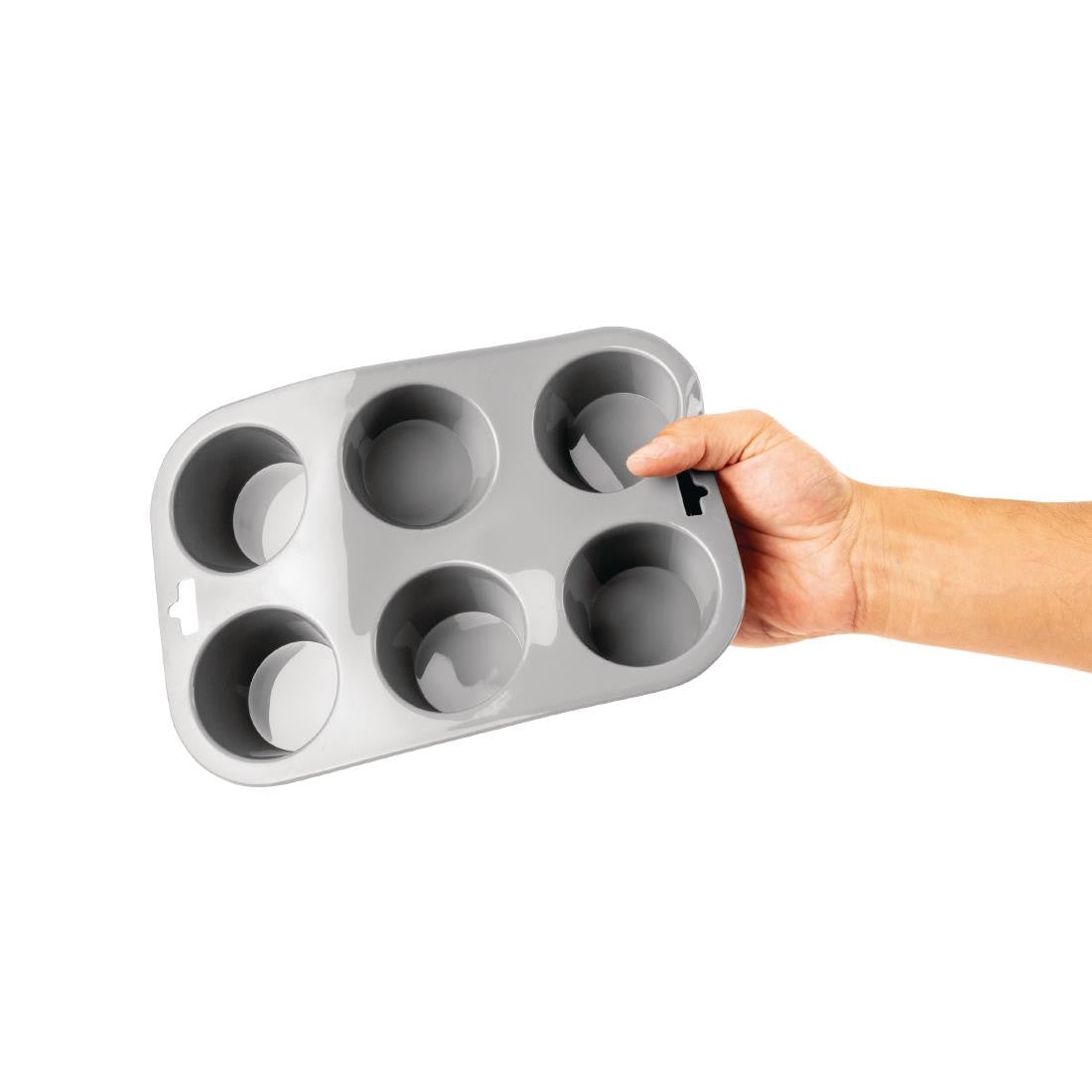 Vogue Flexible Silicone Muffin Pan 6 Cup DA520