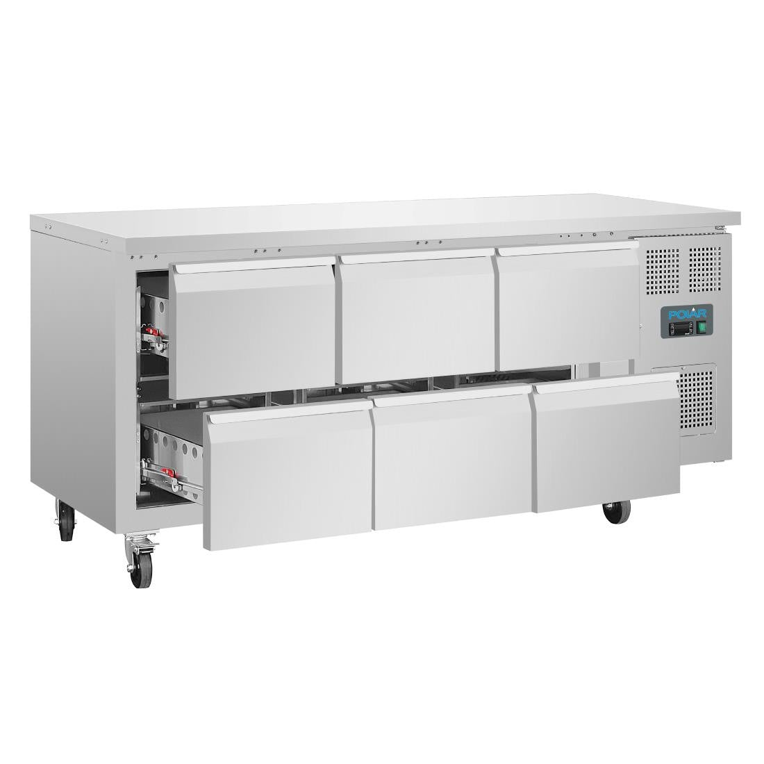 Polar U-Series Six Drawer Gastronorm Counter Fridge DA548