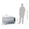 Polar U-Series Single Drawer Dual Temperature Counter Fridge Freezer 2xGN DA994