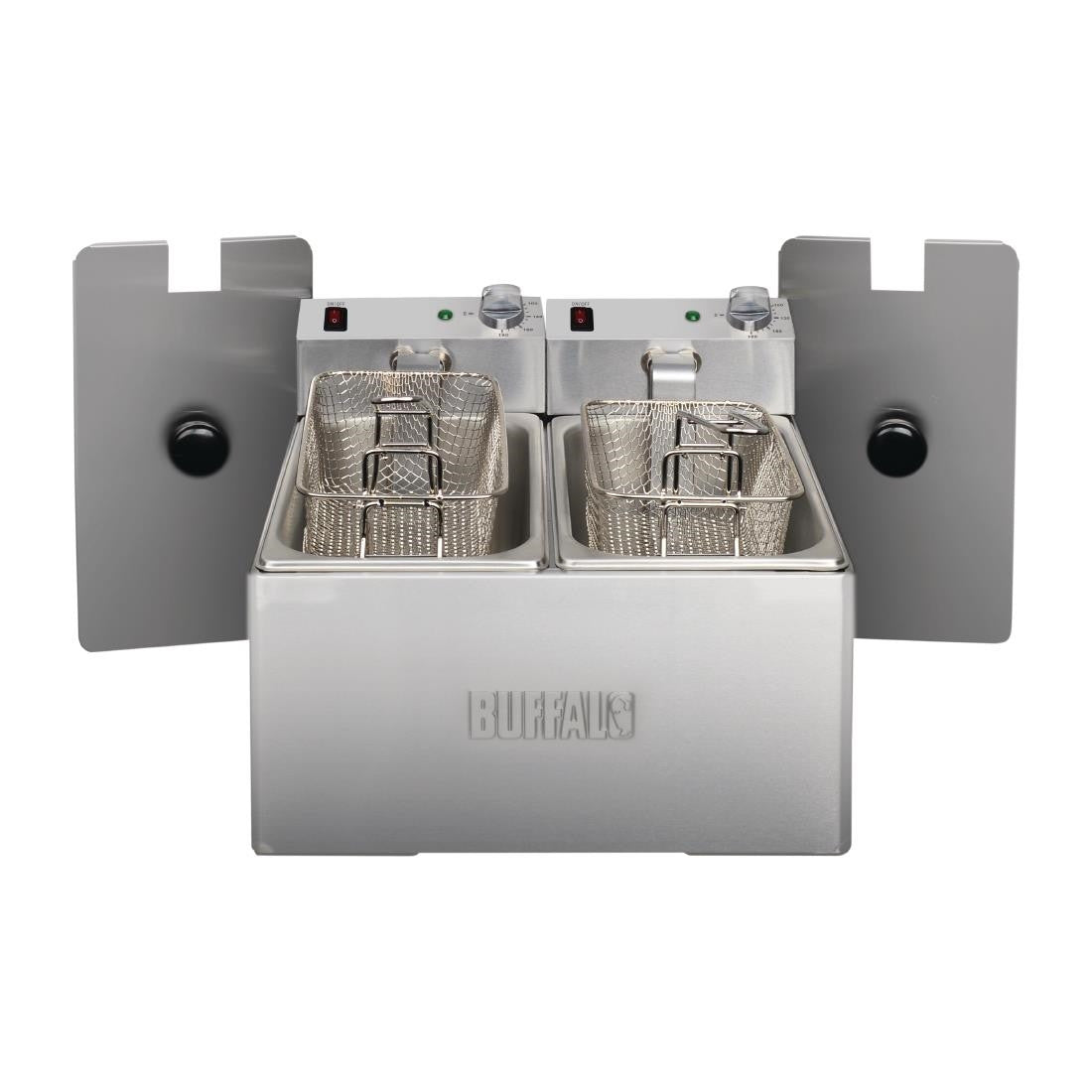 Buffalo Twin Tank Twin Basket 2x3Ltr Countertop Fryer 2x2kW DB203