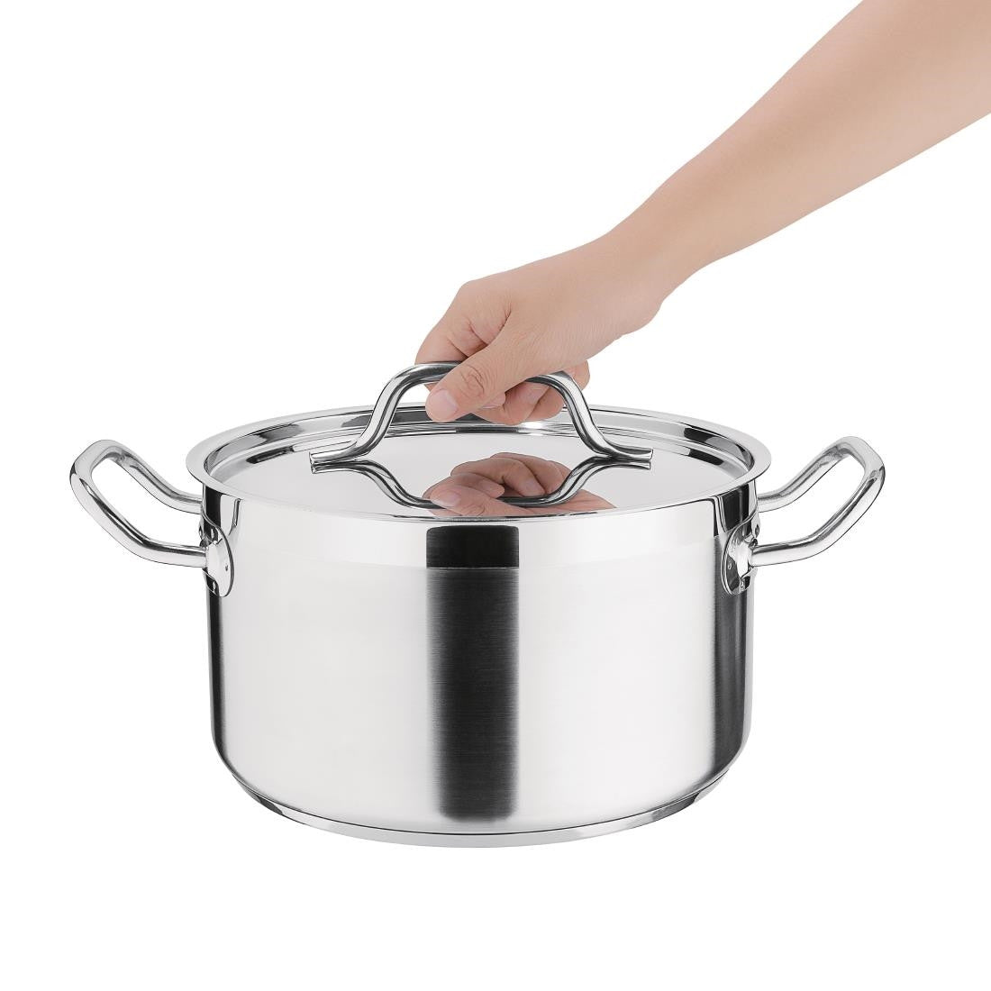 Nisbets Essentials Stainless Steel Stew Pot 5.6Ltr DB254