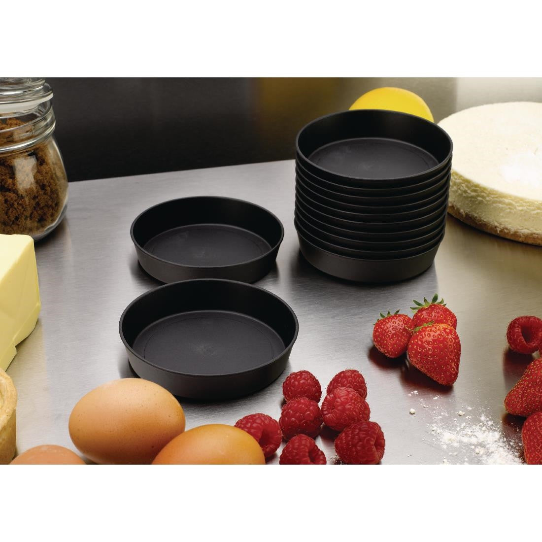 Matfer Bourgeat Exoglass Quiche Moulds 100mm (Pack of 12) DB509