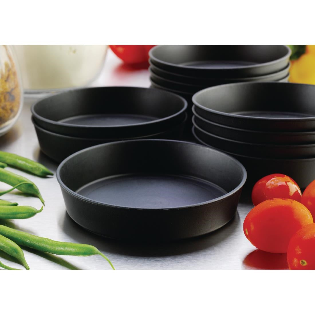 Matfer Bourgeat Exoglass Quiche Moulds 100mm (Pack of 12) DB509