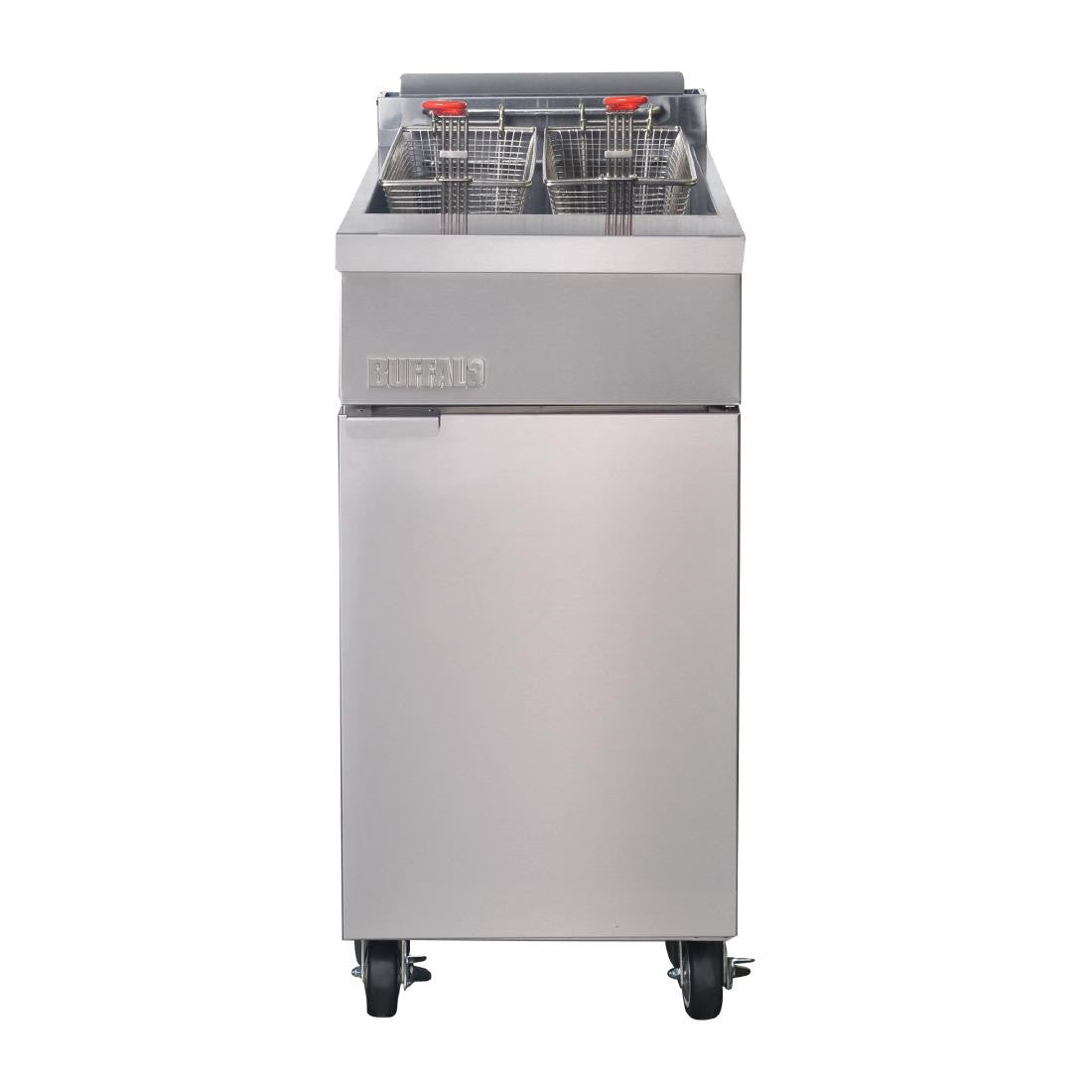 Buffalo Single Tank Twin Basket Freestanding Gas Fryer DC319-N