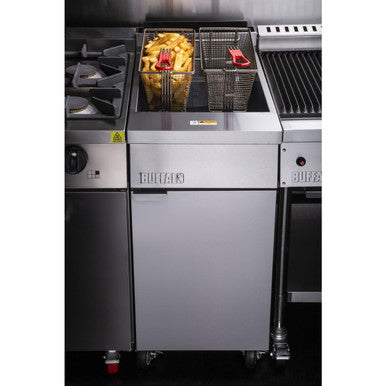 Buffalo Single Tank Twin Basket Freestanding Gas Fryer DC319-N